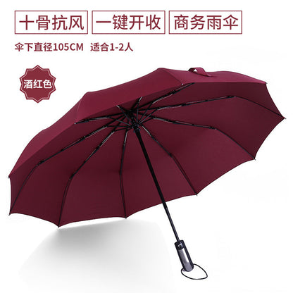 Automatic Folding Umbrella with Custom Logo for Gifts