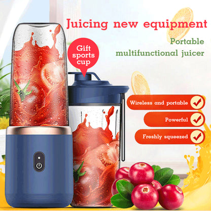 6-Blade Portable USB Blender for Smoothies and Juicing