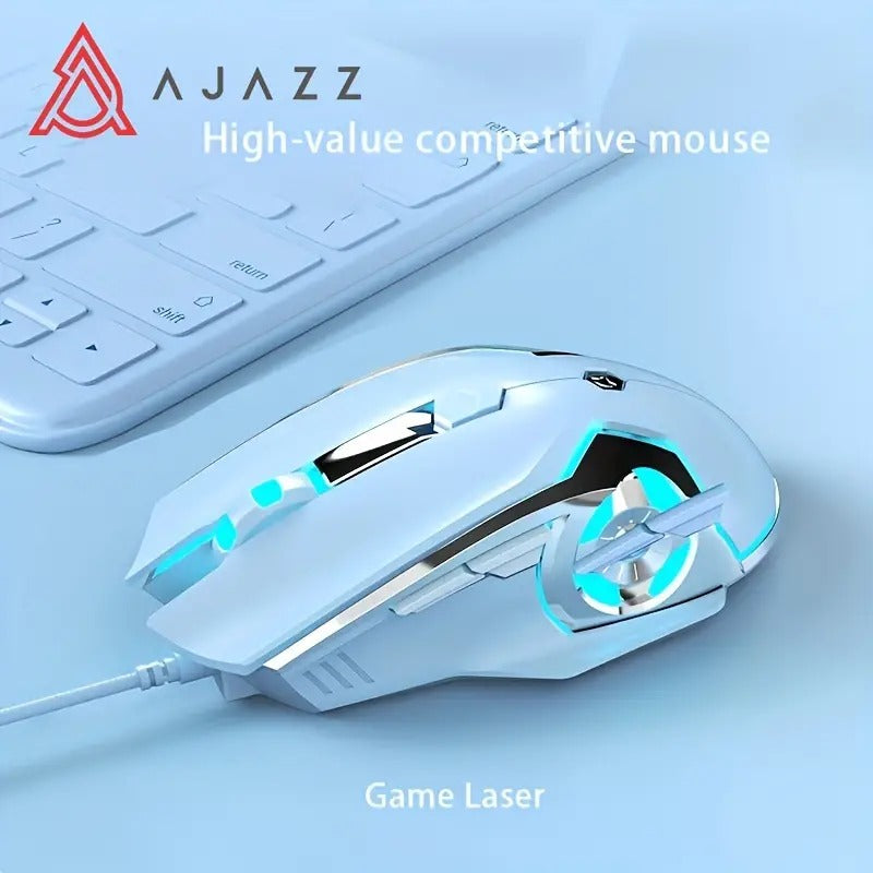 AJ120 Wired Mechanical USB Mouse with 4-Step Adjustment