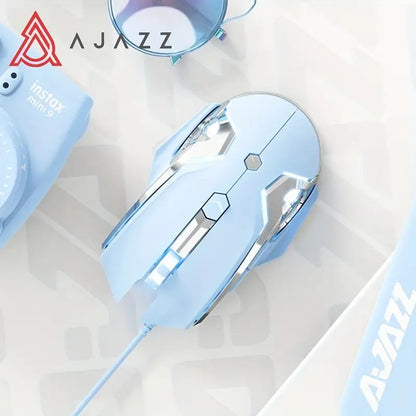 AJ120 Wired Mechanical USB Mouse with 4-Step Adjustment