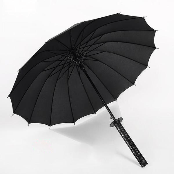 Creative Straight Handle Semi-Automatic Business Umbrella