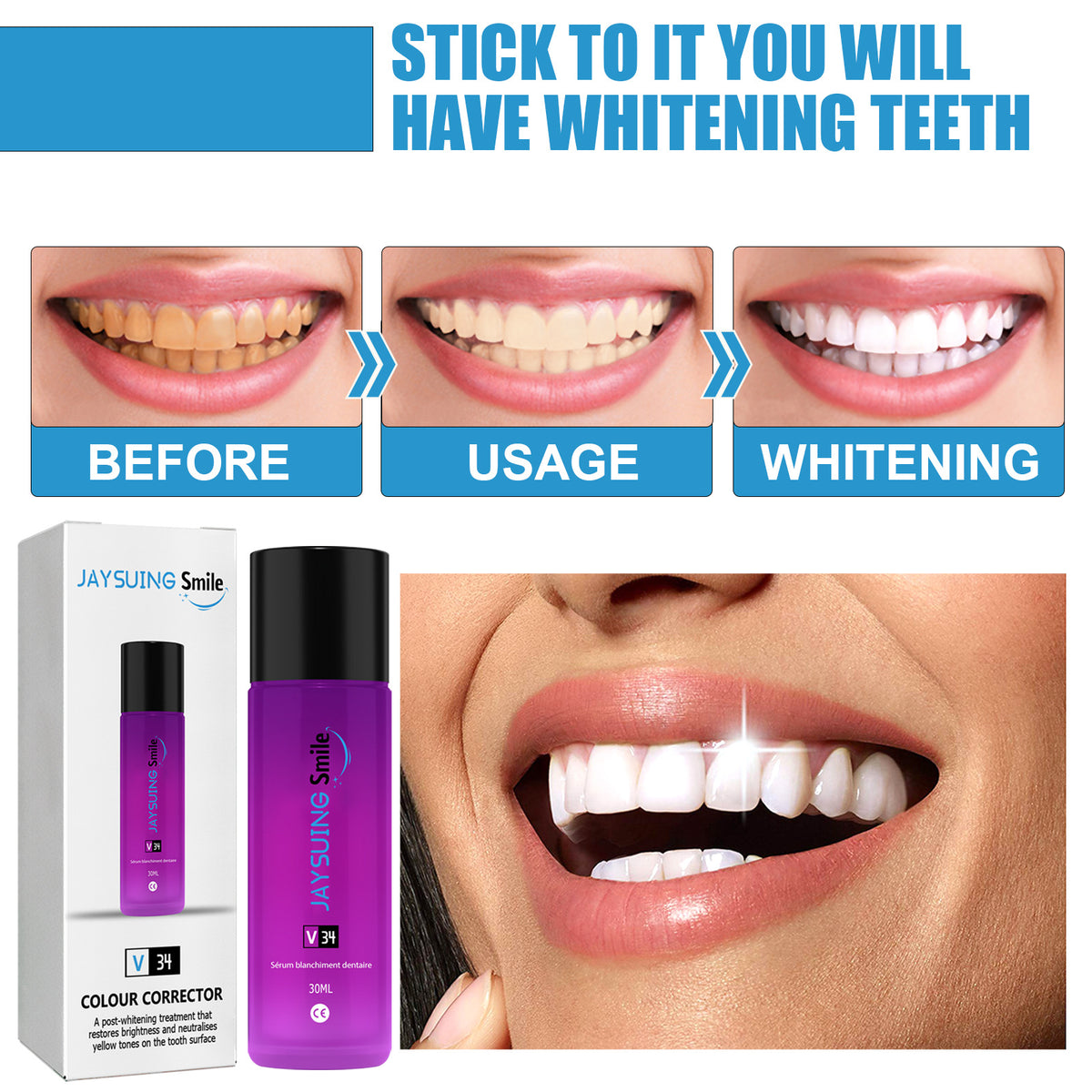 Jaysuing Teeth Whitening Essence for Dental Care