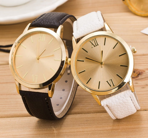 Fashionable Business Leather Belt Quartz Watches (Couple)