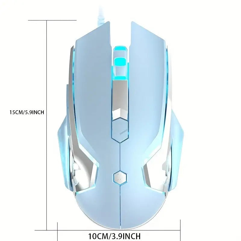 AJ120 Wired Mechanical USB Mouse with 4-Step Adjustment