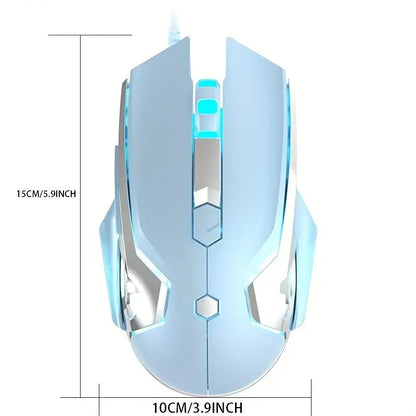 AJ120 Wired Mechanical USB Mouse with 4-Step Adjustment