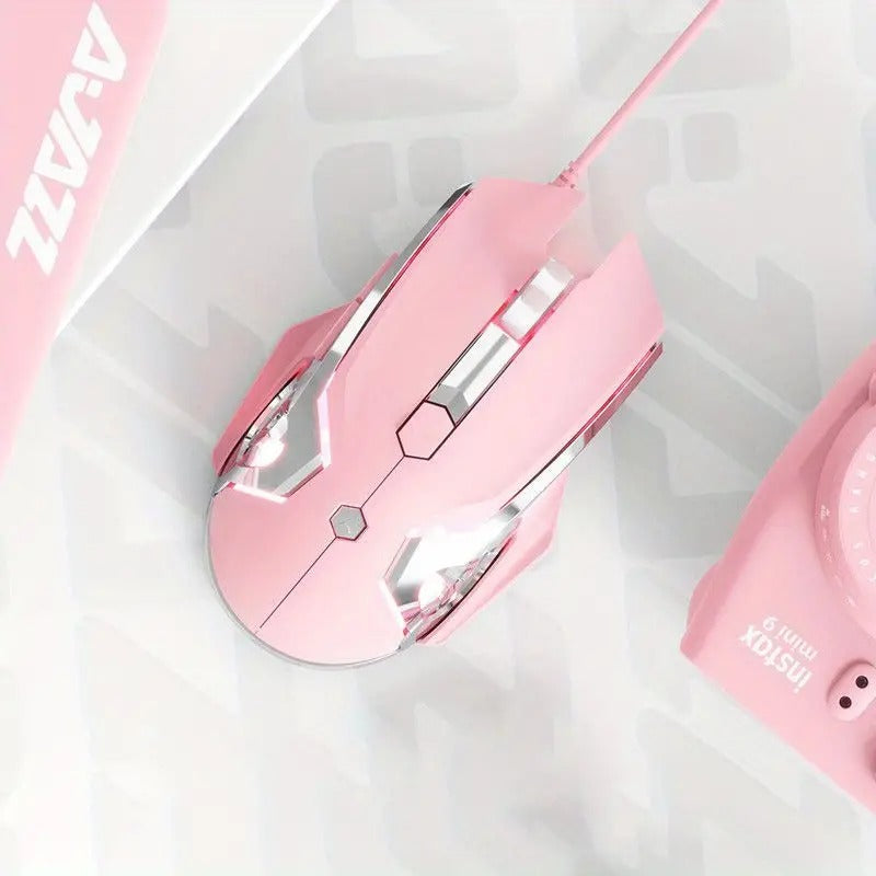 AJ120 Wired Mechanical USB Mouse with 4-Step Adjustment