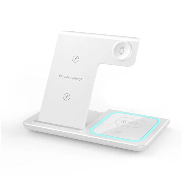 3-in-1 Wireless Charger with Foldable Design & Ambient Light