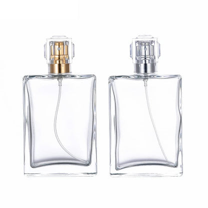 YORROR 2 Pack 100ml Clear Glass Perfume AtomizerEmpty Refillable Perfume Spray Bottle for Men and WomenPortable Fragrance Fine Mist Spray Bottle Perfume Dispenser for Travel