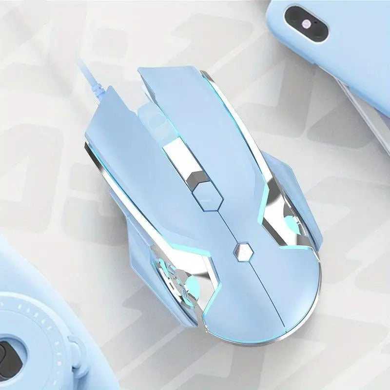 AJ120 Wired Mechanical USB Mouse with 4-Step Adjustment
