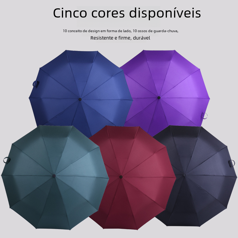 Automatic Folding Umbrella with Custom Logo for Gifts