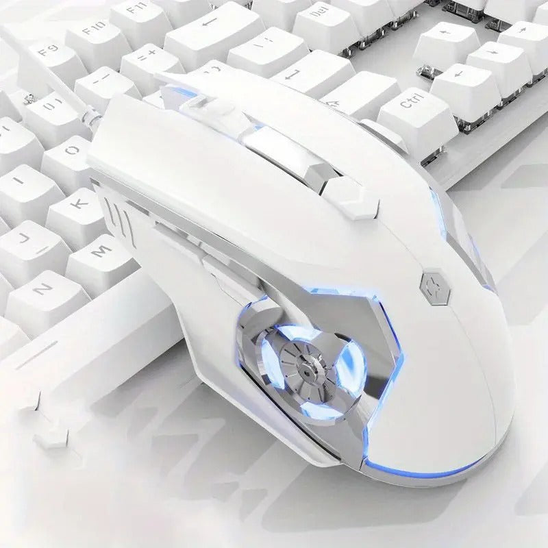 AJ120 Wired Mechanical USB Mouse with 4-Step Adjustment