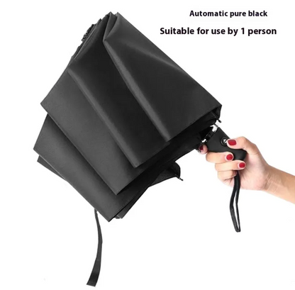 Auto Open Folding Umbrella with Gesture Print