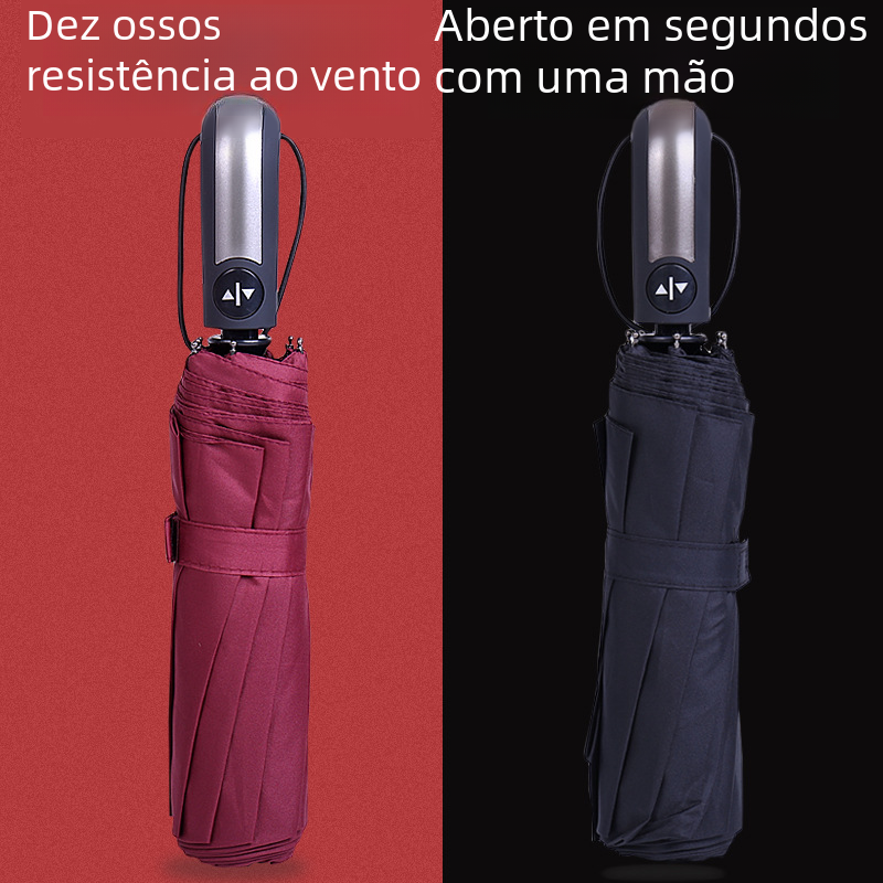 Automatic Folding Umbrella with Custom Logo for Gifts