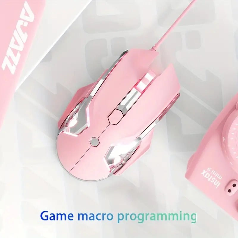 AJ120 Wired Mechanical USB Mouse with 4-Step Adjustment