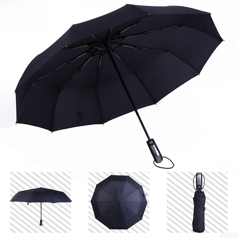 Automatic Folding Umbrella with Custom Logo for Gifts