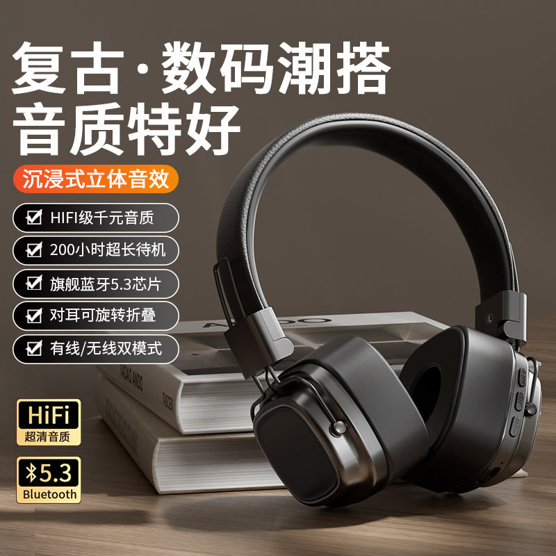 2024 Vintage Wireless Bluetooth 5.3 Headphones