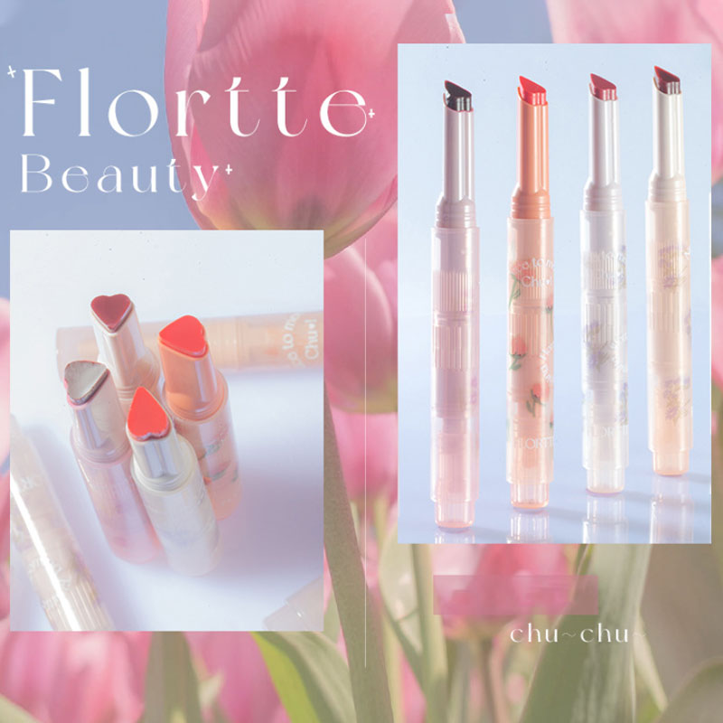 FLORTTE First Kiss Love Stick Lipstick Pen with Mirror