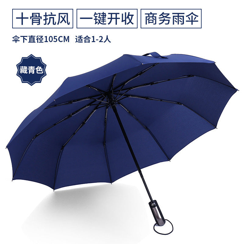 Automatic Folding Umbrella with Custom Logo for Gifts