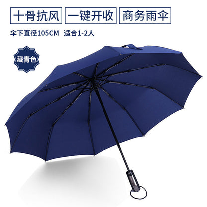 Automatic Folding Umbrella with Custom Logo for Gifts