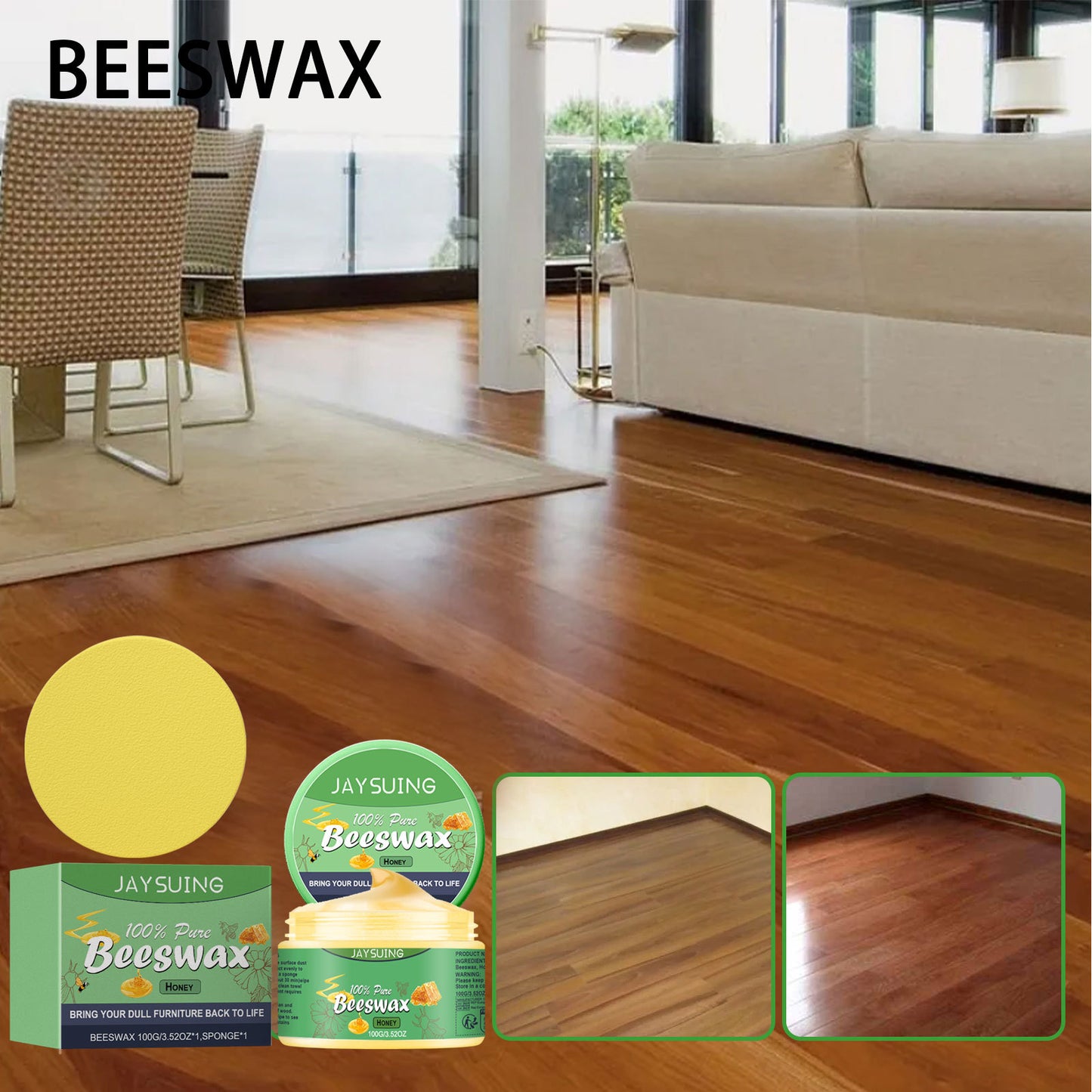 Jaysuing Wood Scratch Repair Wax for Flooring Care